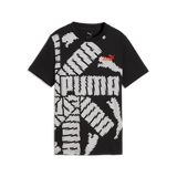 T-shirt con logo Essentials+ Lab per ragazzi - Nero