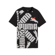 T-shirt con logo Essentials+ Lab per ragazzi - Nero