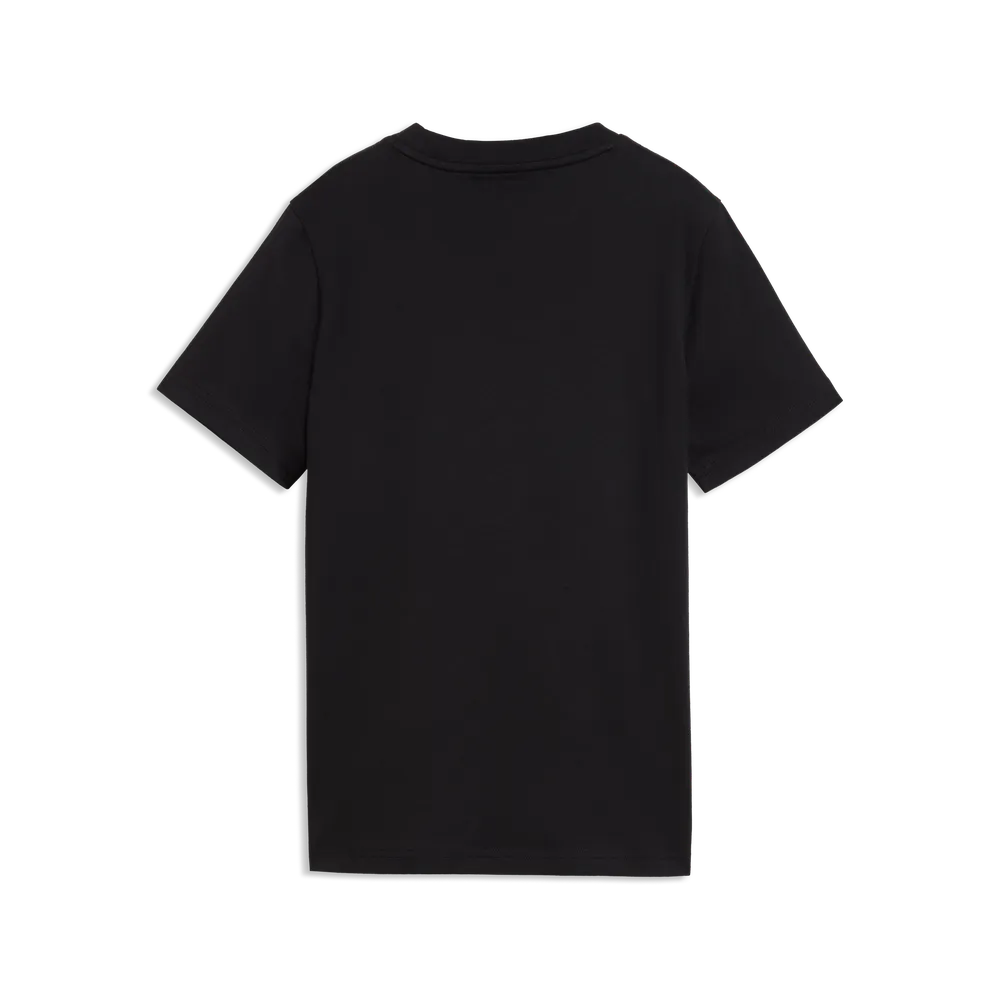 T-shirt con logo Essentials+ Lab per ragazzi - Nero