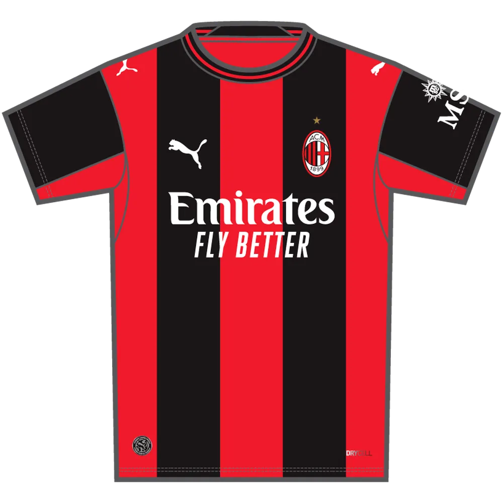 Maglia Home AC Milan 26/27 da uomo - Nero