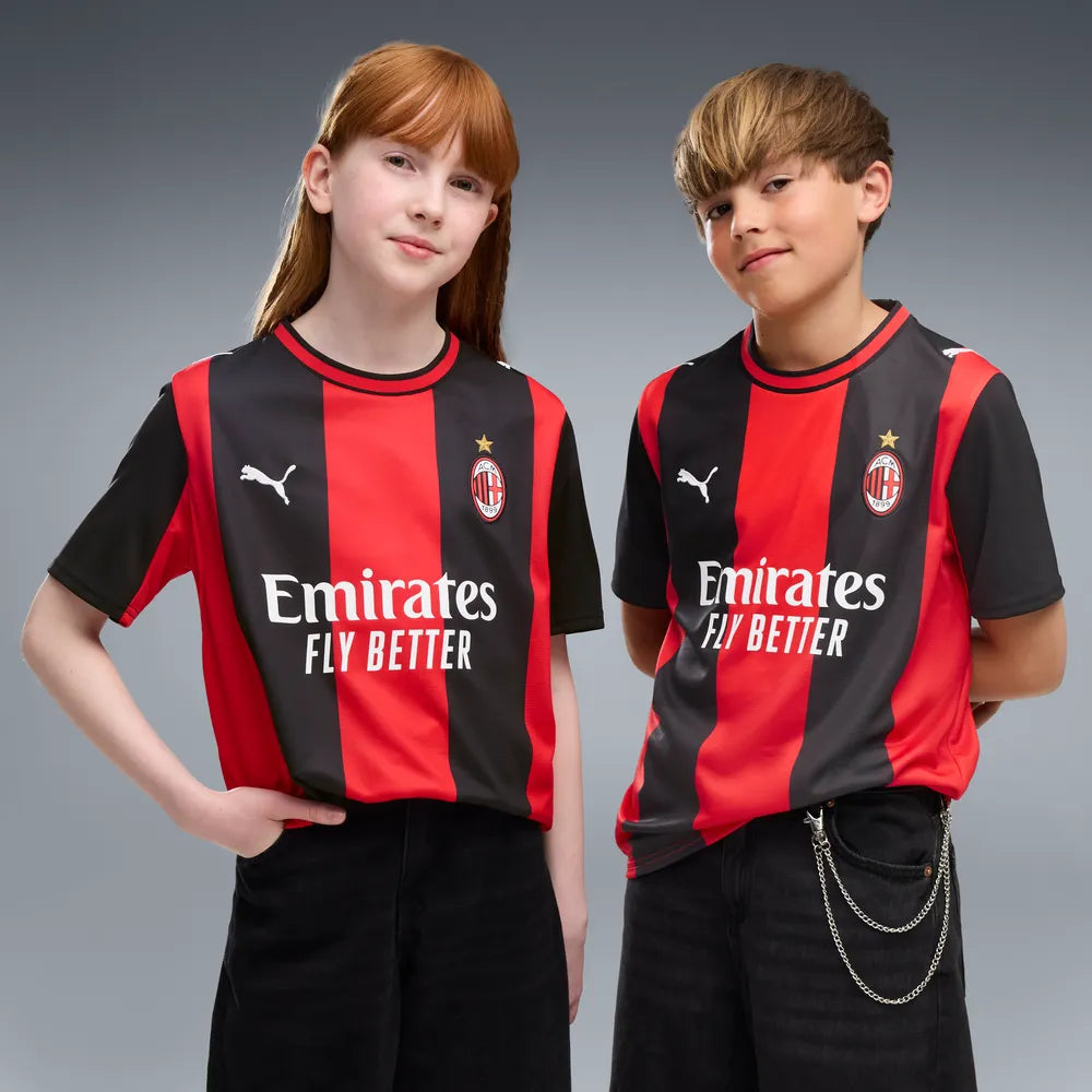 Maglia Home AC Milan 26/27 per ragazzi - Nero