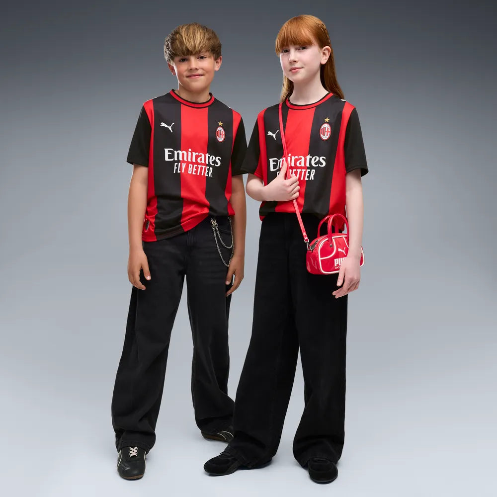 Maglia Home AC Milan 26/27 per ragazzi - Nero