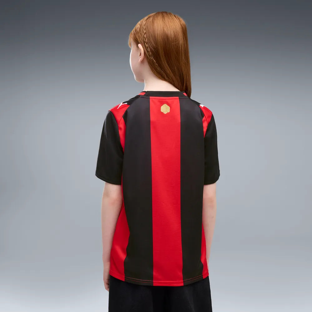 Maglia Home AC Milan 26/27 per ragazzi - Nero