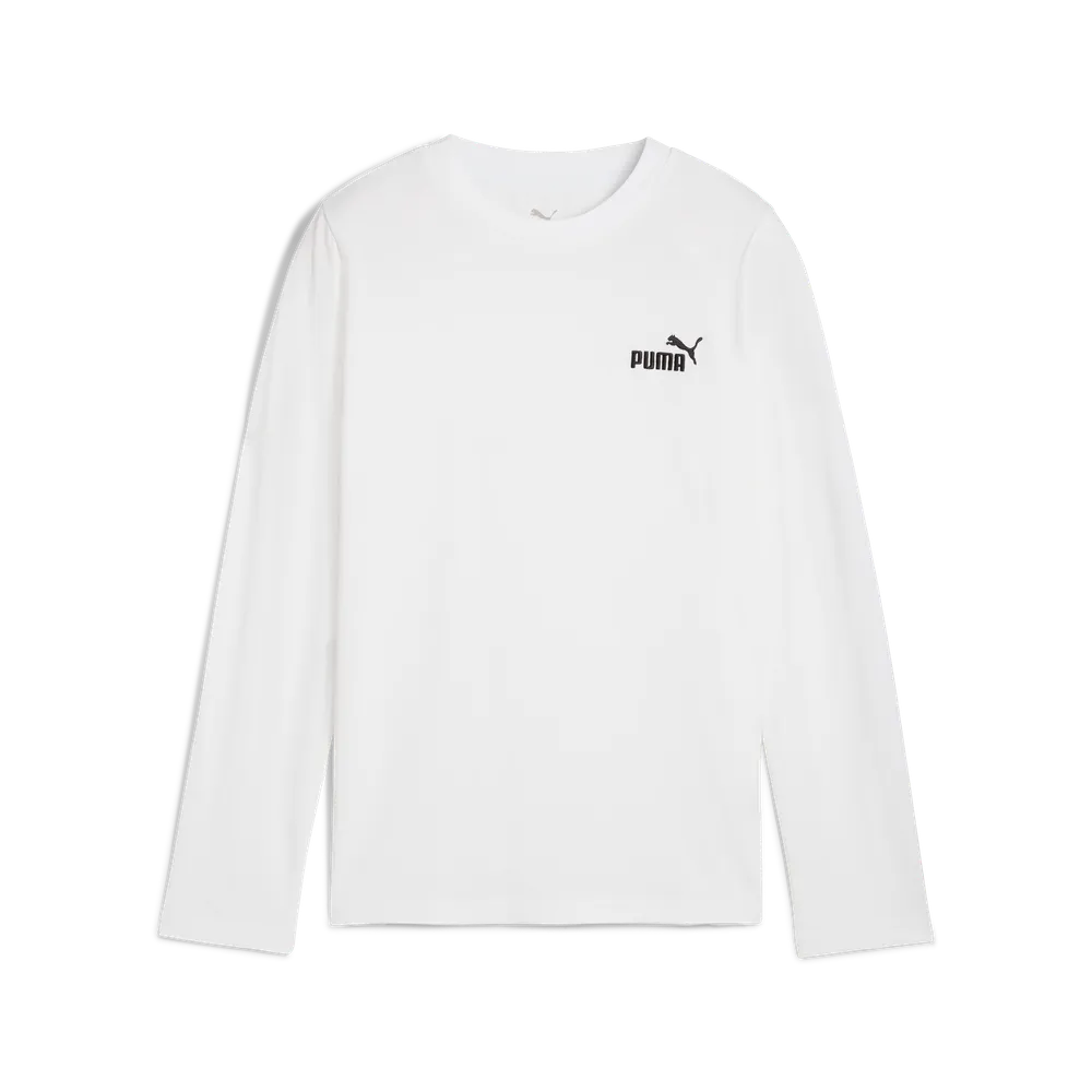 T-Shirt Essentials No.1 Logo a maniche lunghe - Bianco