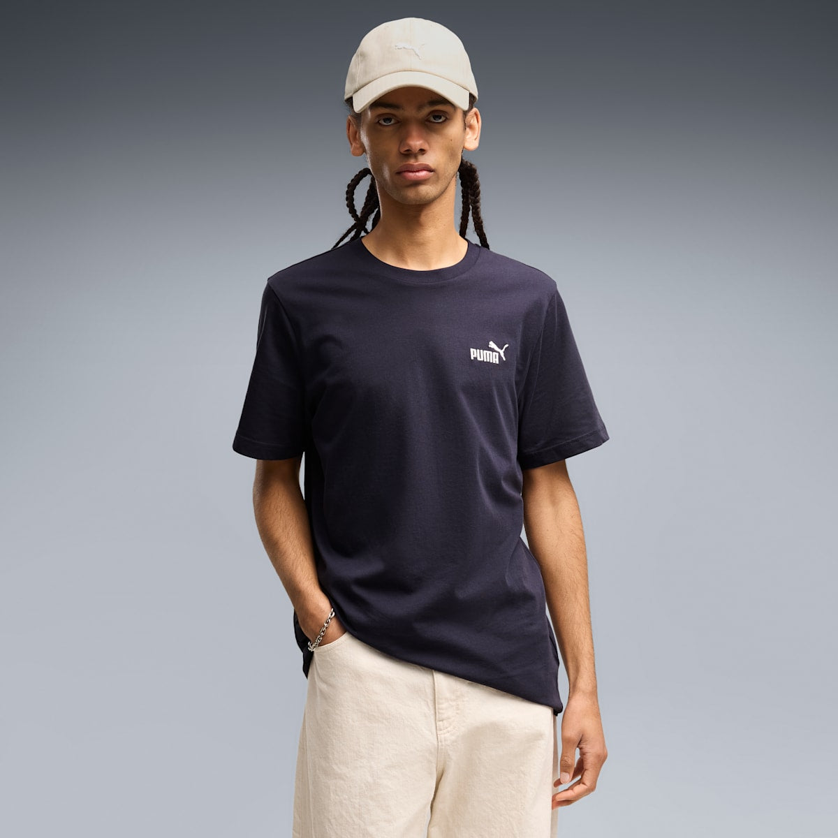 Puma ESS Small No. 1 Logo Tee - New Navy