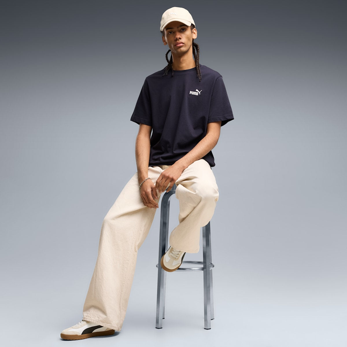 Puma ESS Small No. 1 Logo Tee - New Navy