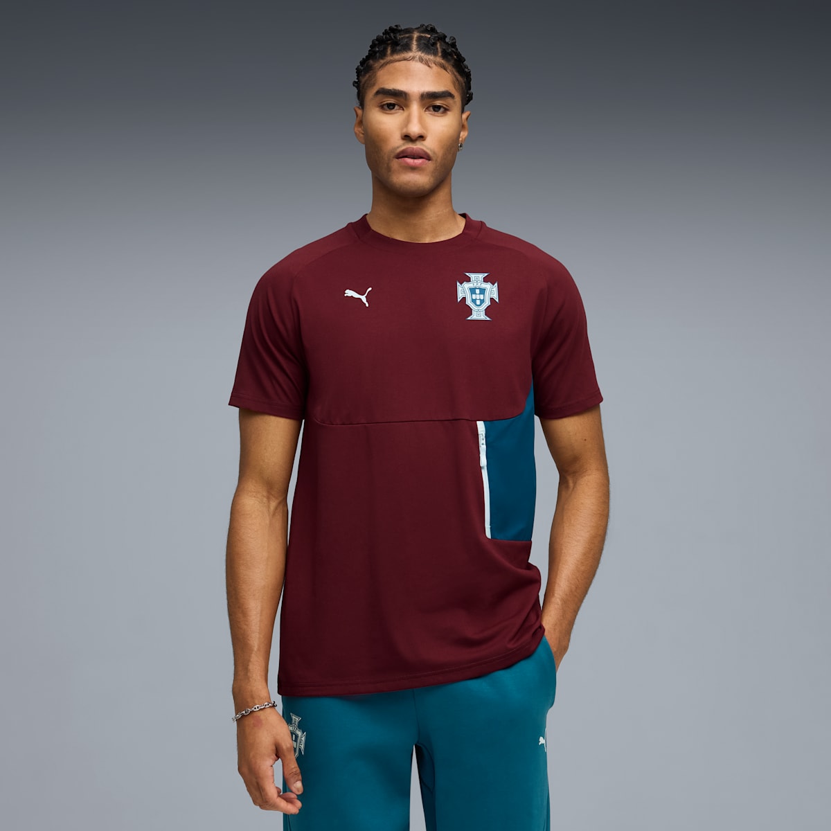 Puma FPF Pumatech Pocket Tee - Ruby Shimmer / Ocean Tropic