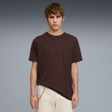 ESS Small No.1 Logo Centered Tee - Chocolate Brown