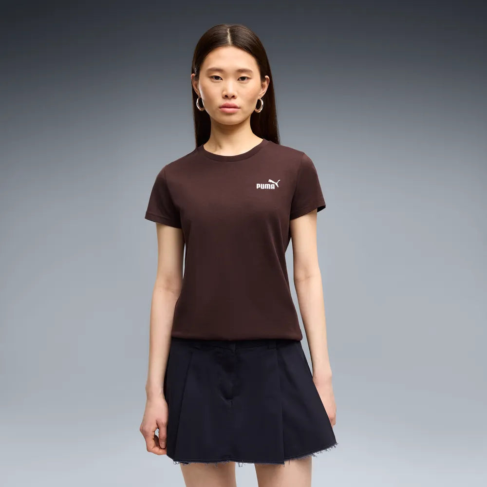 T-Shirt Essentials Small No.1 Logo - Marrone Cioccolato