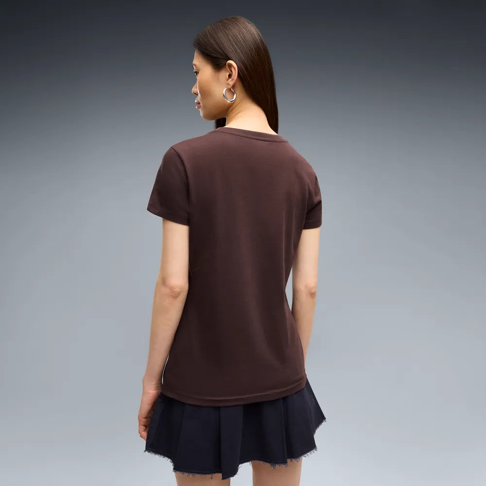 T-Shirt Essentials Small No.1 Logo - Marrone Cioccolato