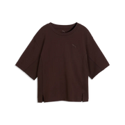T-shirt ESS dal taglio morbido da donna - Marrone Cioccolato