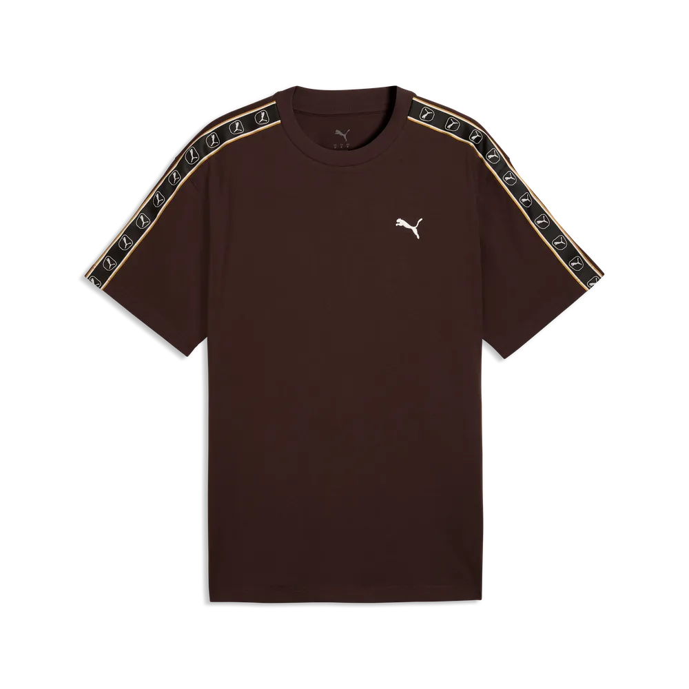 T-shirt Essentials Elevated Tape dal taglio morbido da uomo - Marrone Cioccolato
