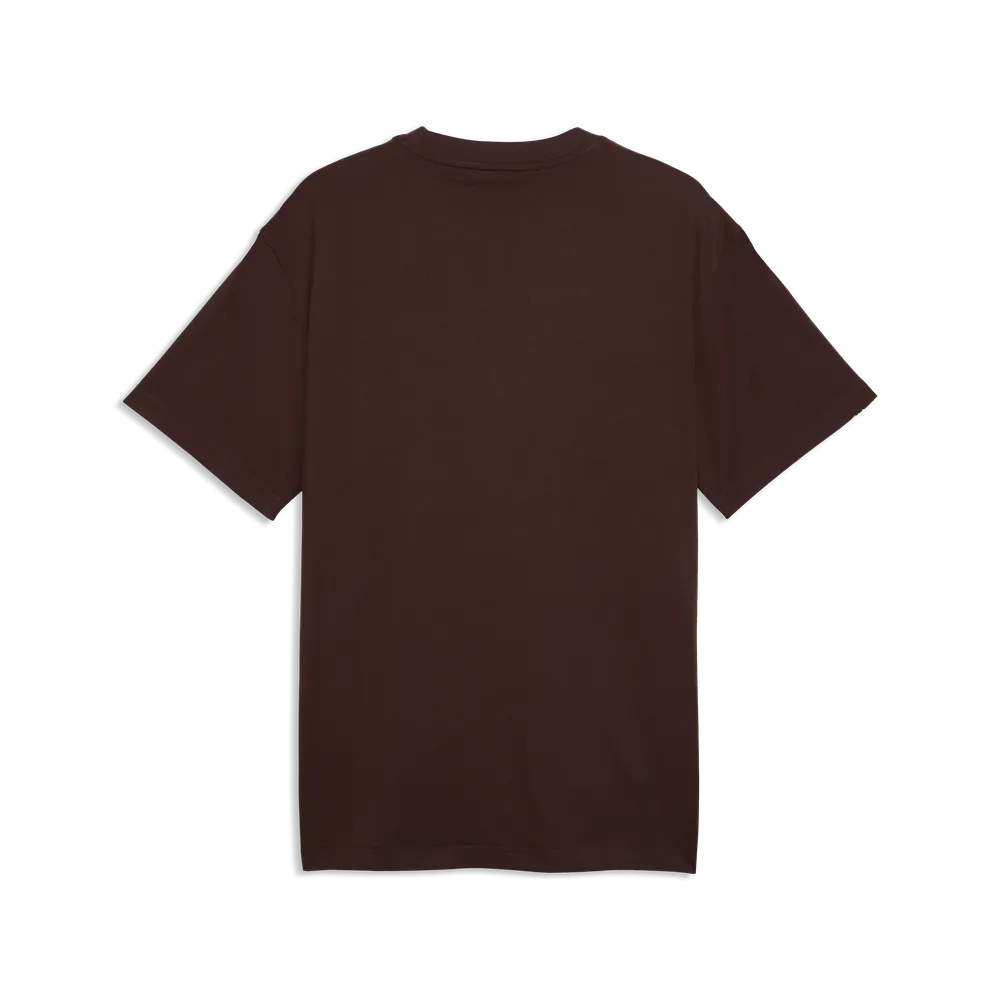 T-shirt Essentials Elevated Tape dal taglio morbido da uomo - Marrone Cioccolato