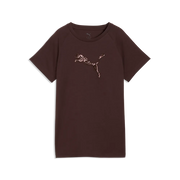 T-shirt Essentials Sequins da donna - Marrone Cioccolato