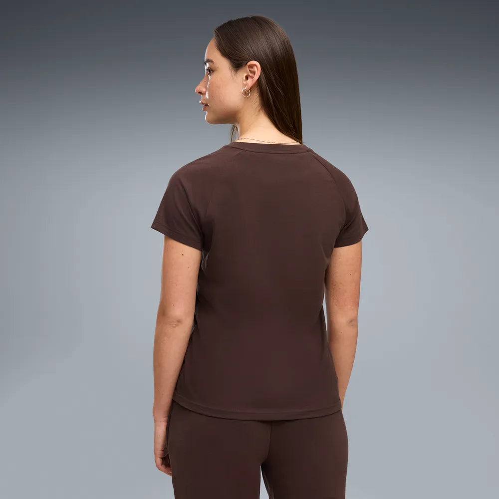 T-shirt Essentials Sequins da donna - Marrone Cioccolato