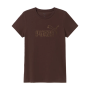 T-Shirt Essentials+ RHINESTONE - Marrone Cioccolato