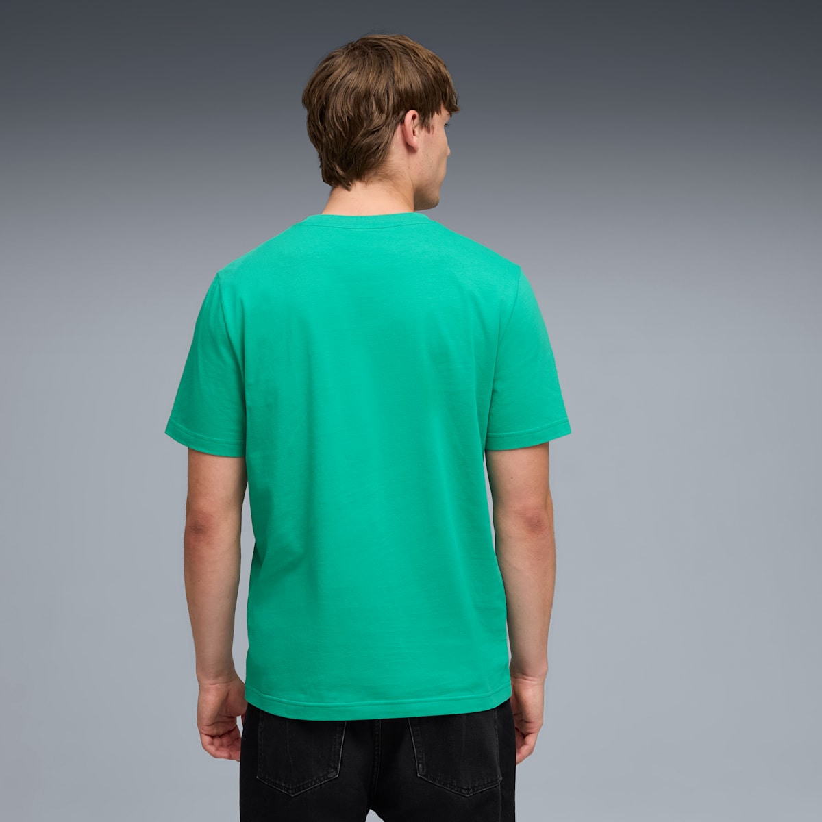 Puma ESS Small No.1 Logo Centered Tee - Vibrant Green