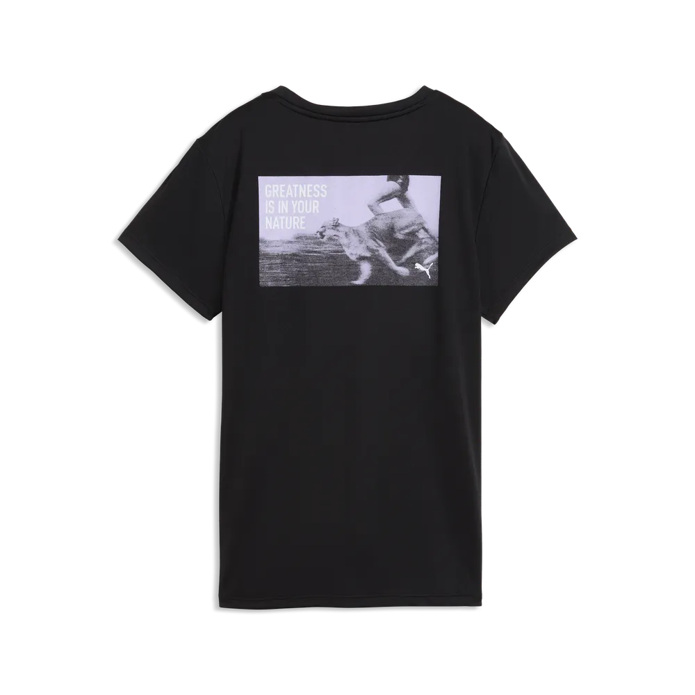 T-Shirt Run Greatness Graphic SS - Nero
