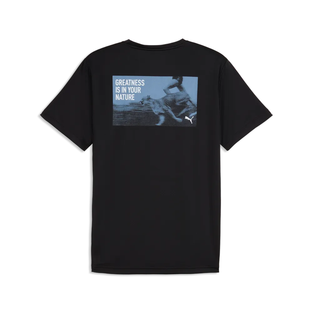 T-Shirt Run Greatness Graphic SS - Nero