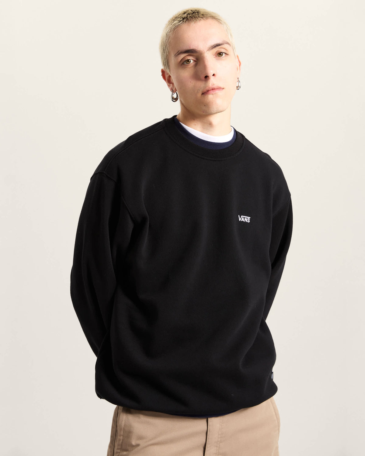 Felpa Girocollo Left Chest II - Nero