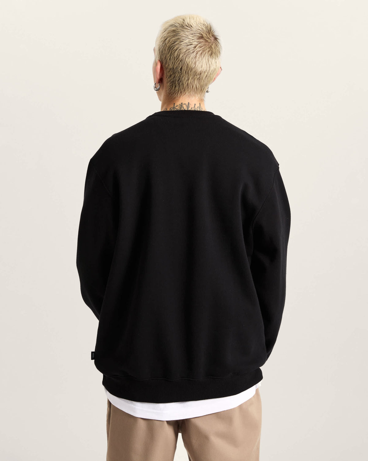 Felpa Girocollo Left Chest II - Nero