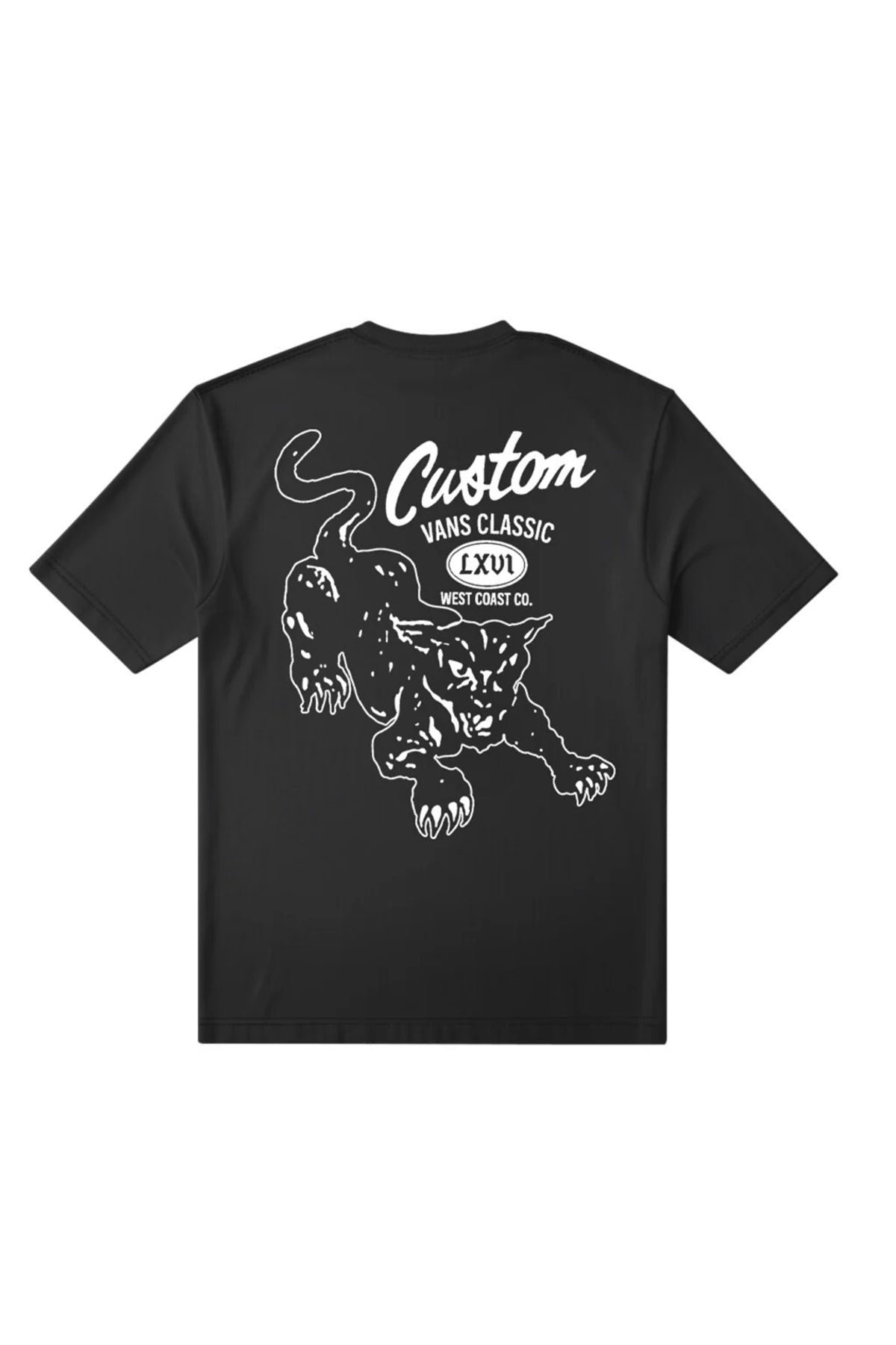 T-Shirt Custom Cat - Nero