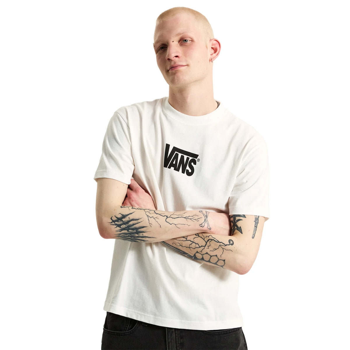 T-Shirt Stretch Logo - Bianco