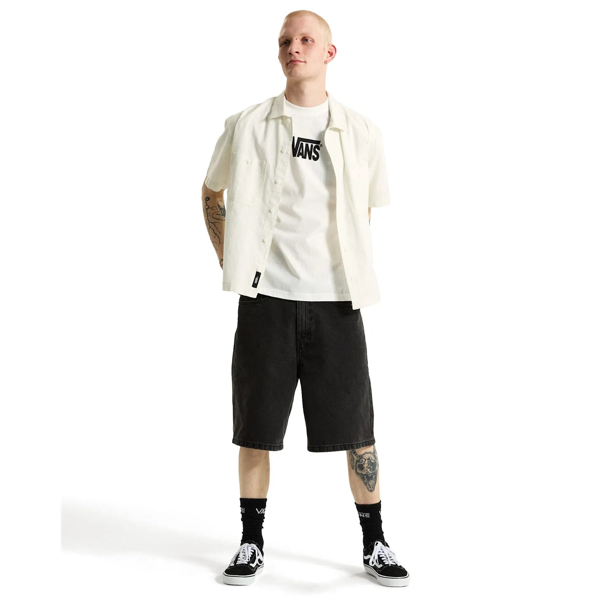 T-Shirt Stretch Logo - Bianco