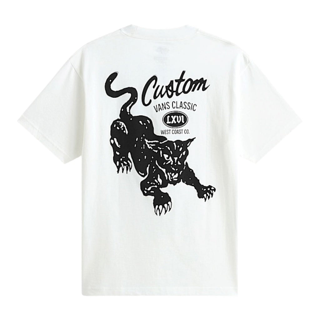 T-Shirt Custom Cat - Bianco