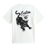 T-Shirt Custom Cat - Bianco