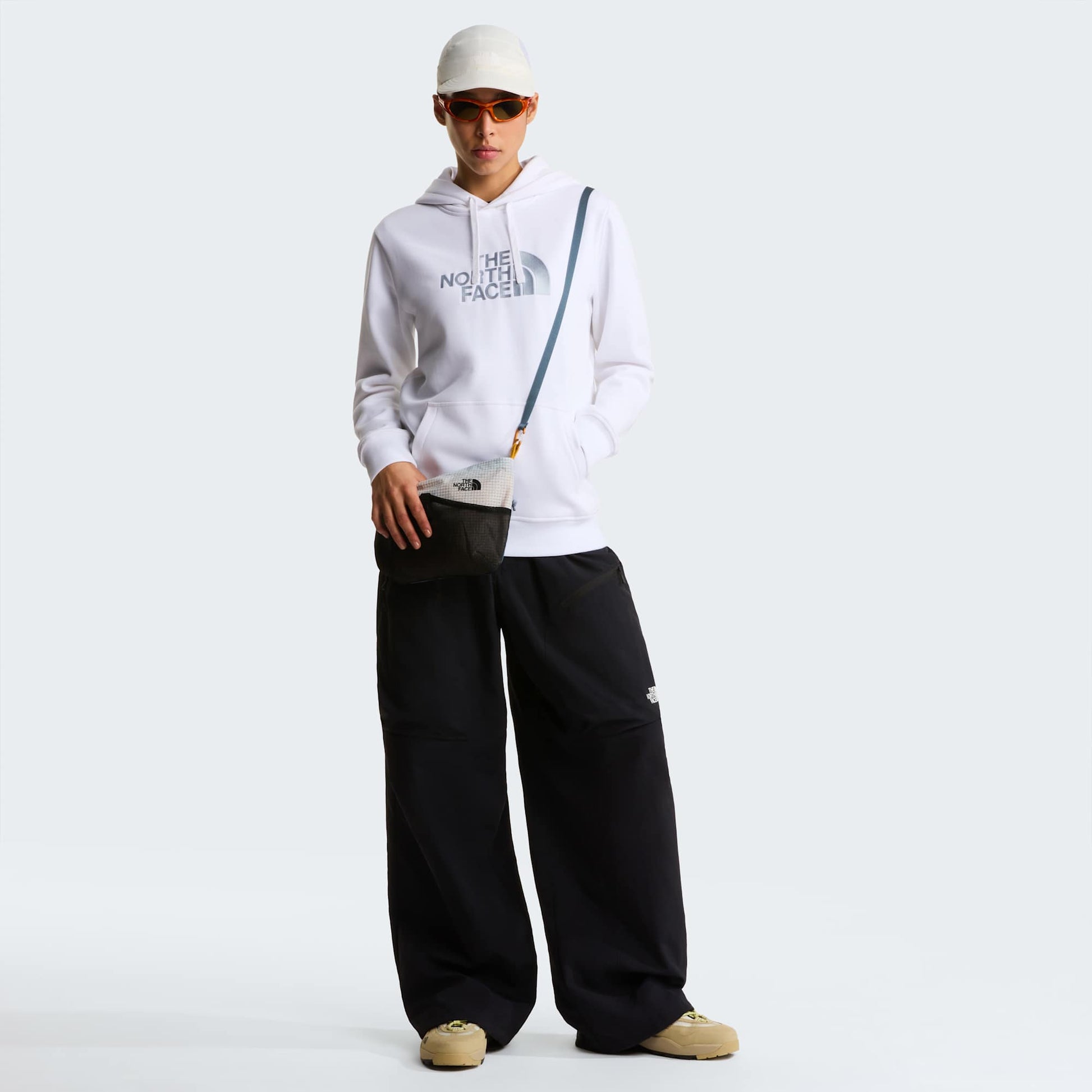 The North Face Felpa Drew Peak Pullover Hoodie Bianco