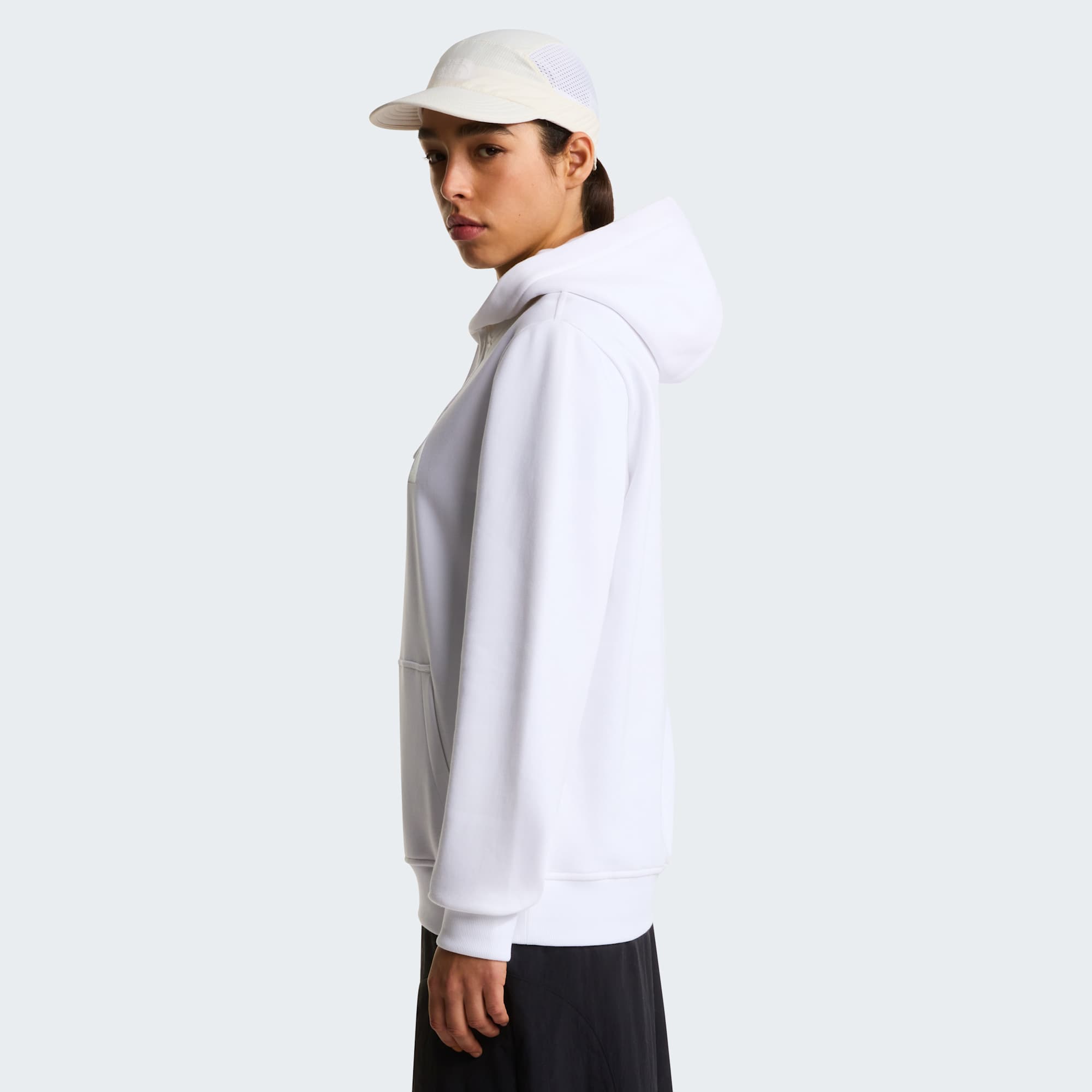 The North Face Felpa Drew Peak Pullover Hoodie Bianco