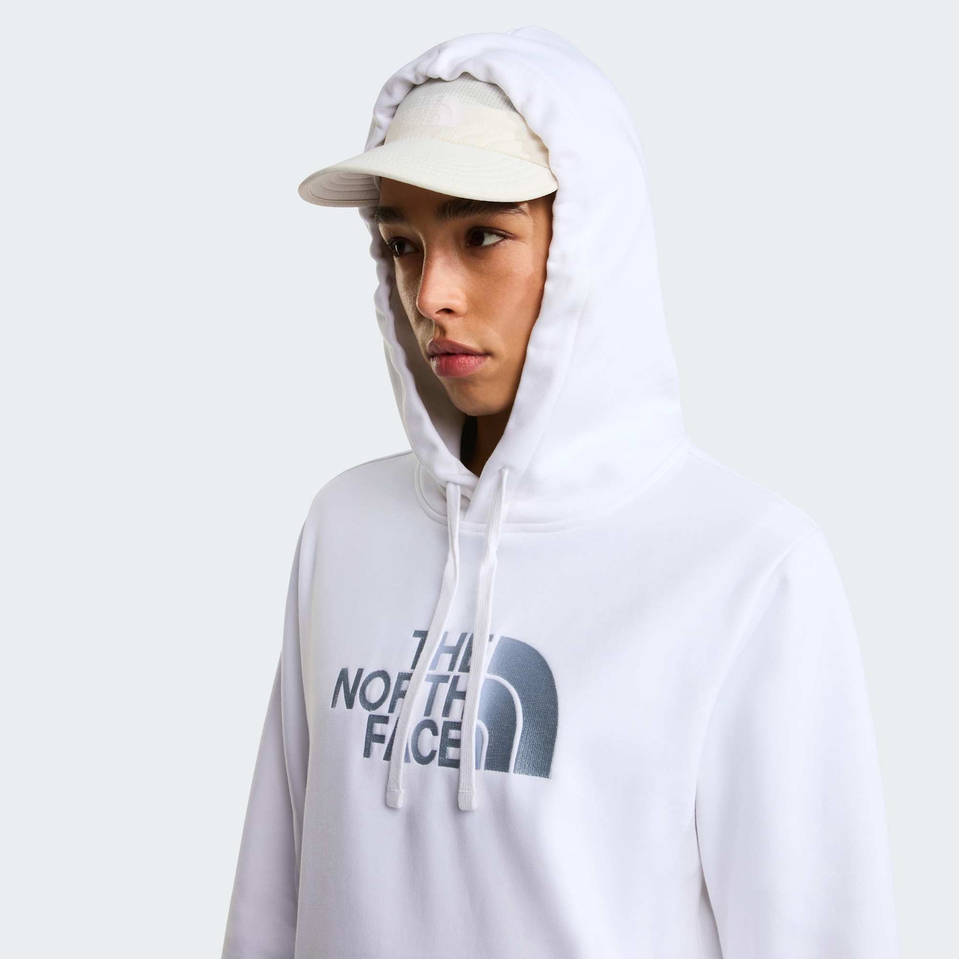 The North Face Felpa Drew Peak Pullover Hoodie Bianco