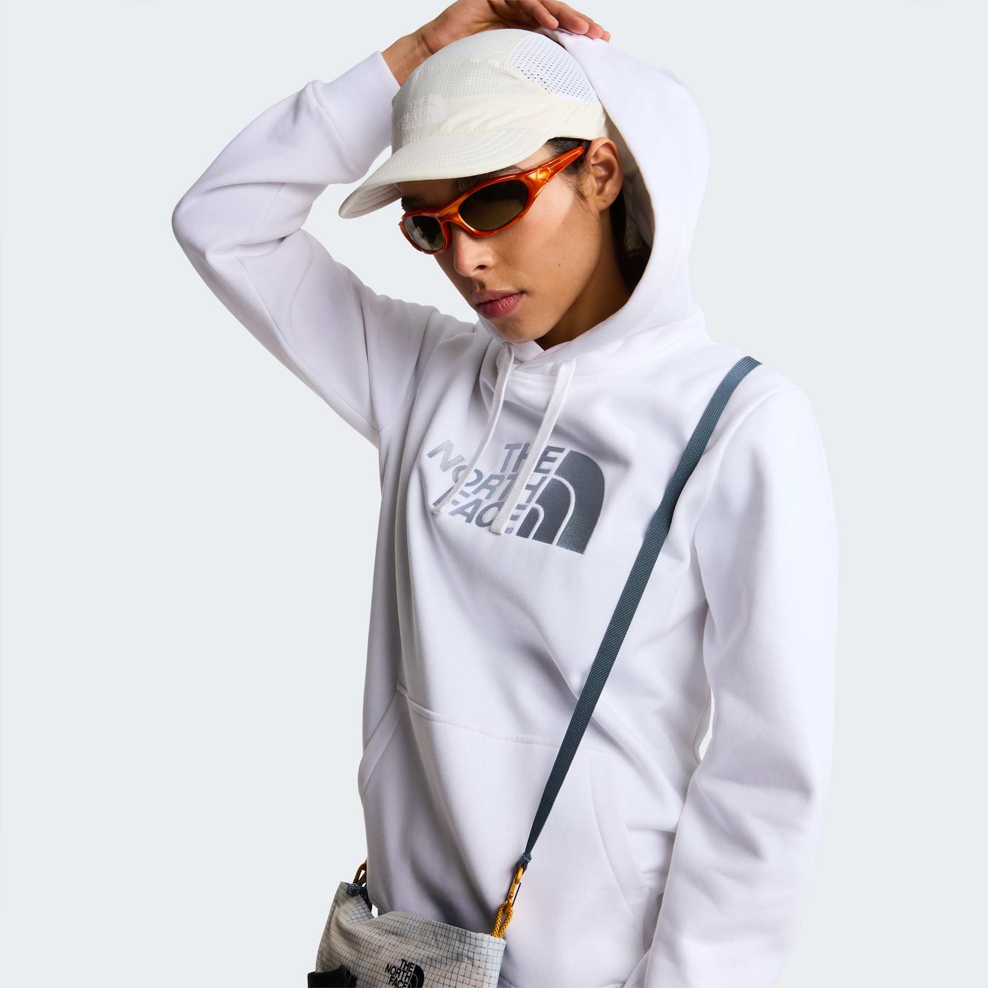The North Face Felpa Drew Peak Pullover Hoodie Bianco