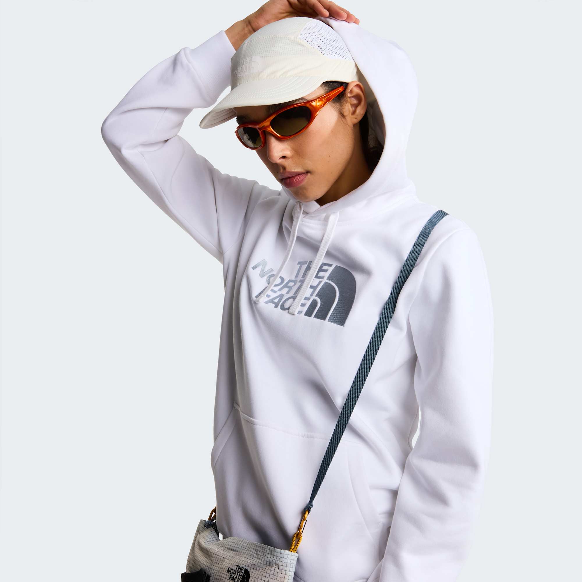 The North Face Felpa Drew Peak Pullover Hoodie Bianco