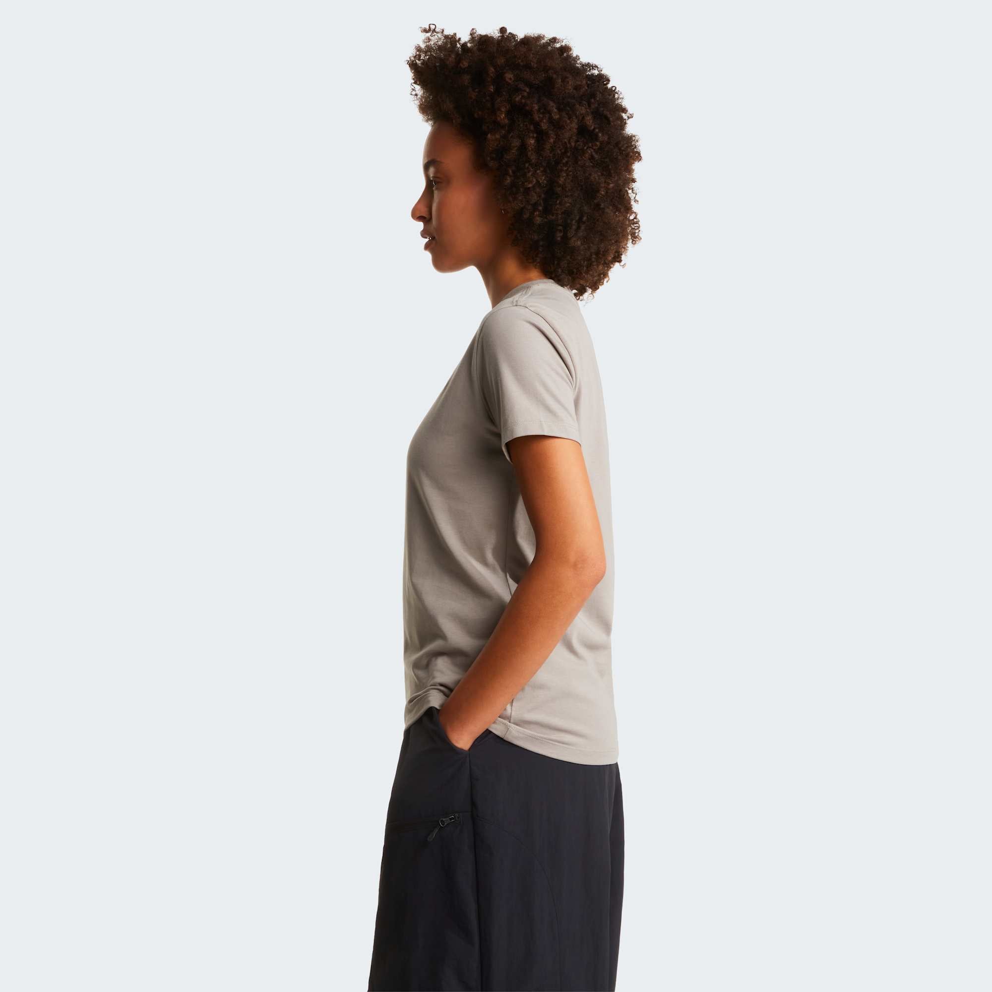 The North Face T-Shirt Evolution Simple Dome Crop Grigio