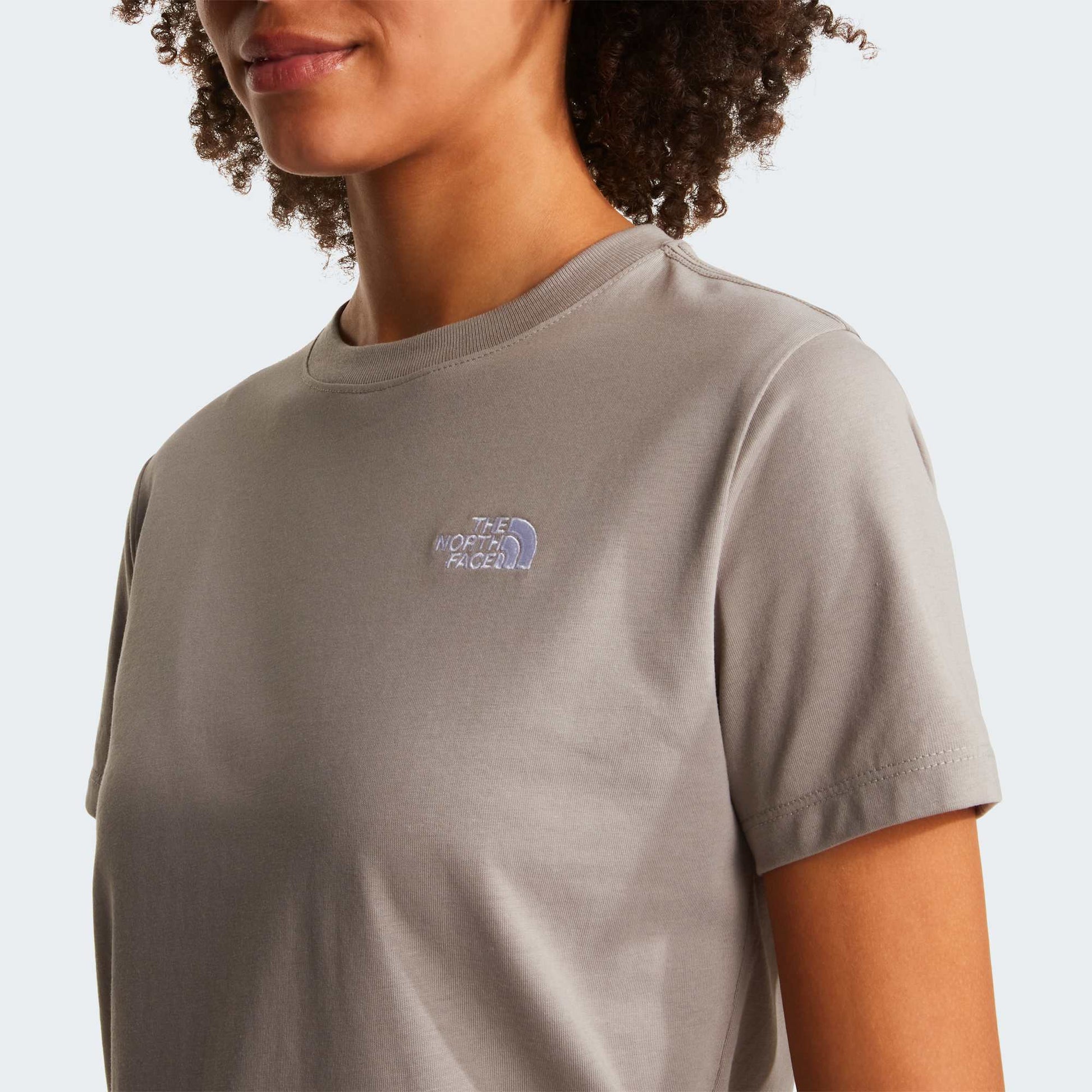 The North Face T-Shirt Evolution Simple Dome Crop Grigio