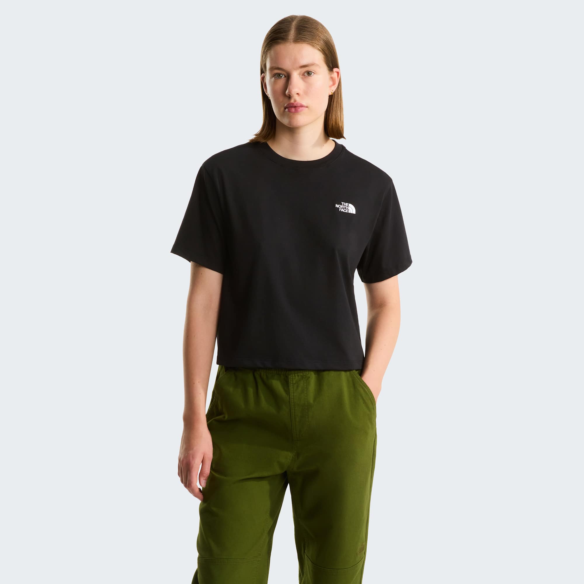 The North Face T-Shirt Evolution Simple Dome Crop Nero