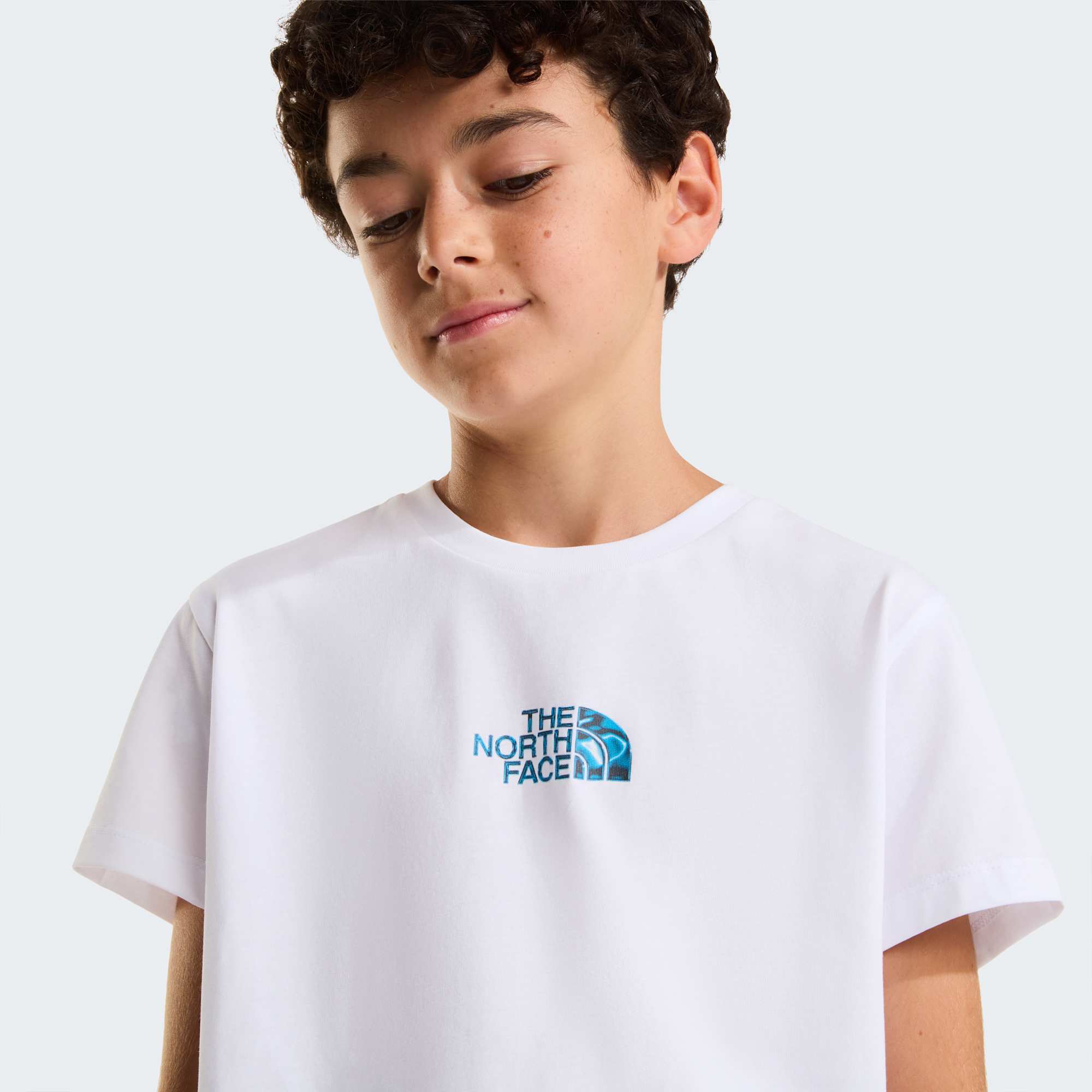 The North Face T-Shirt Liquid Logo Regular Bianco