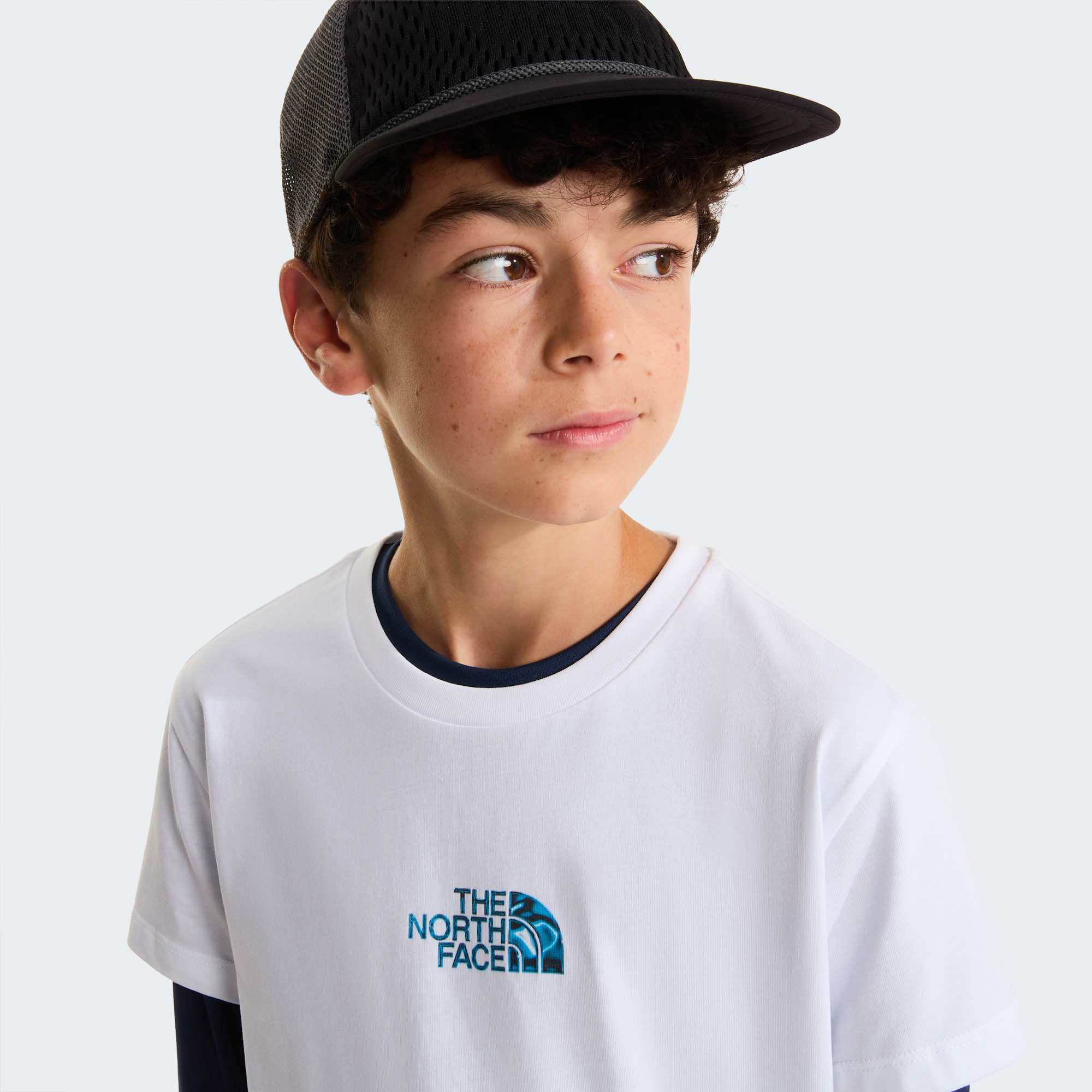 The North Face T-Shirt Liquid Logo Regular Bianco