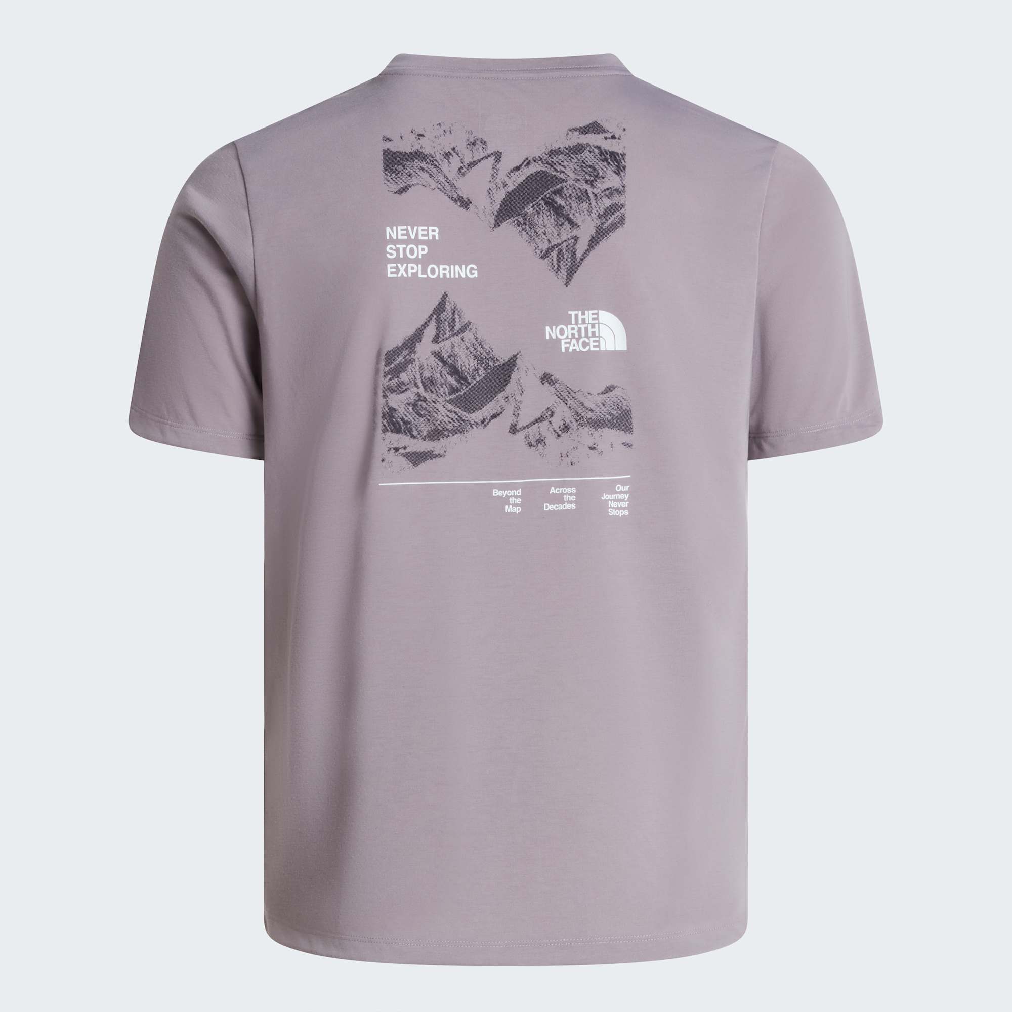 The North Face T-shirt Mountain Foundation Coordinates Grigio