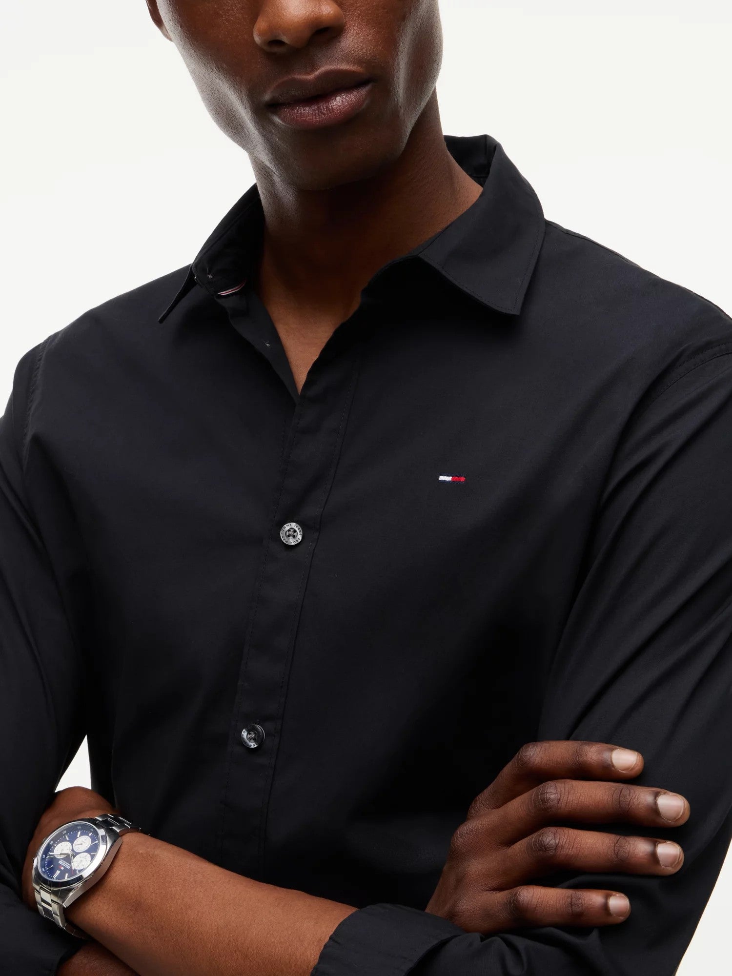 Camicia Original Stretch Slim - Tommy Black
