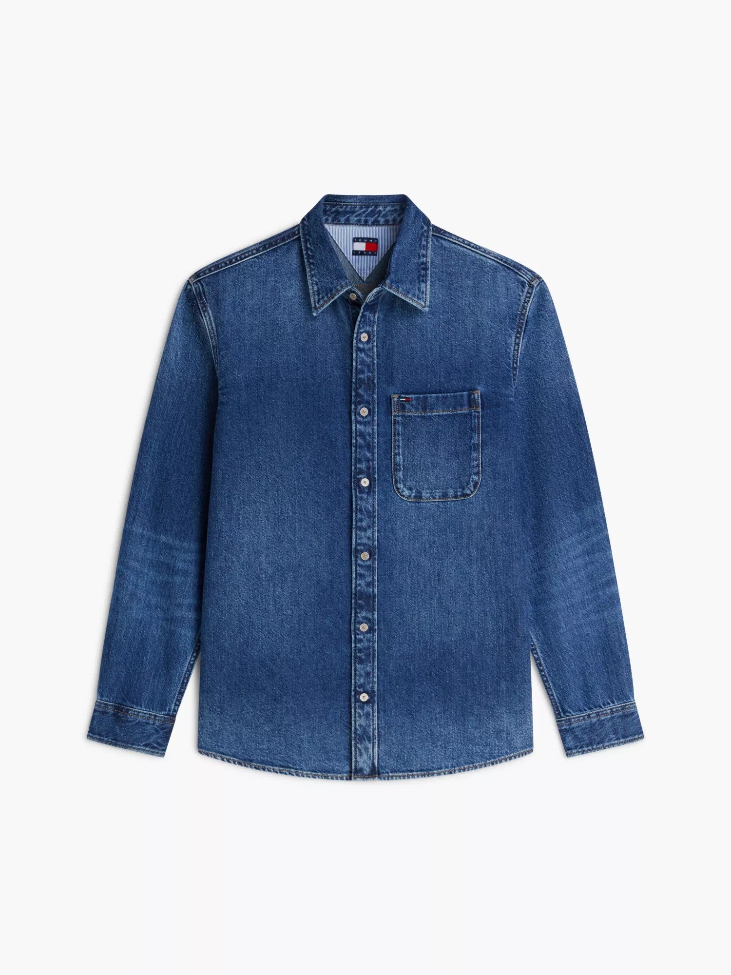 Camicia Regular Fit - Denim Medium