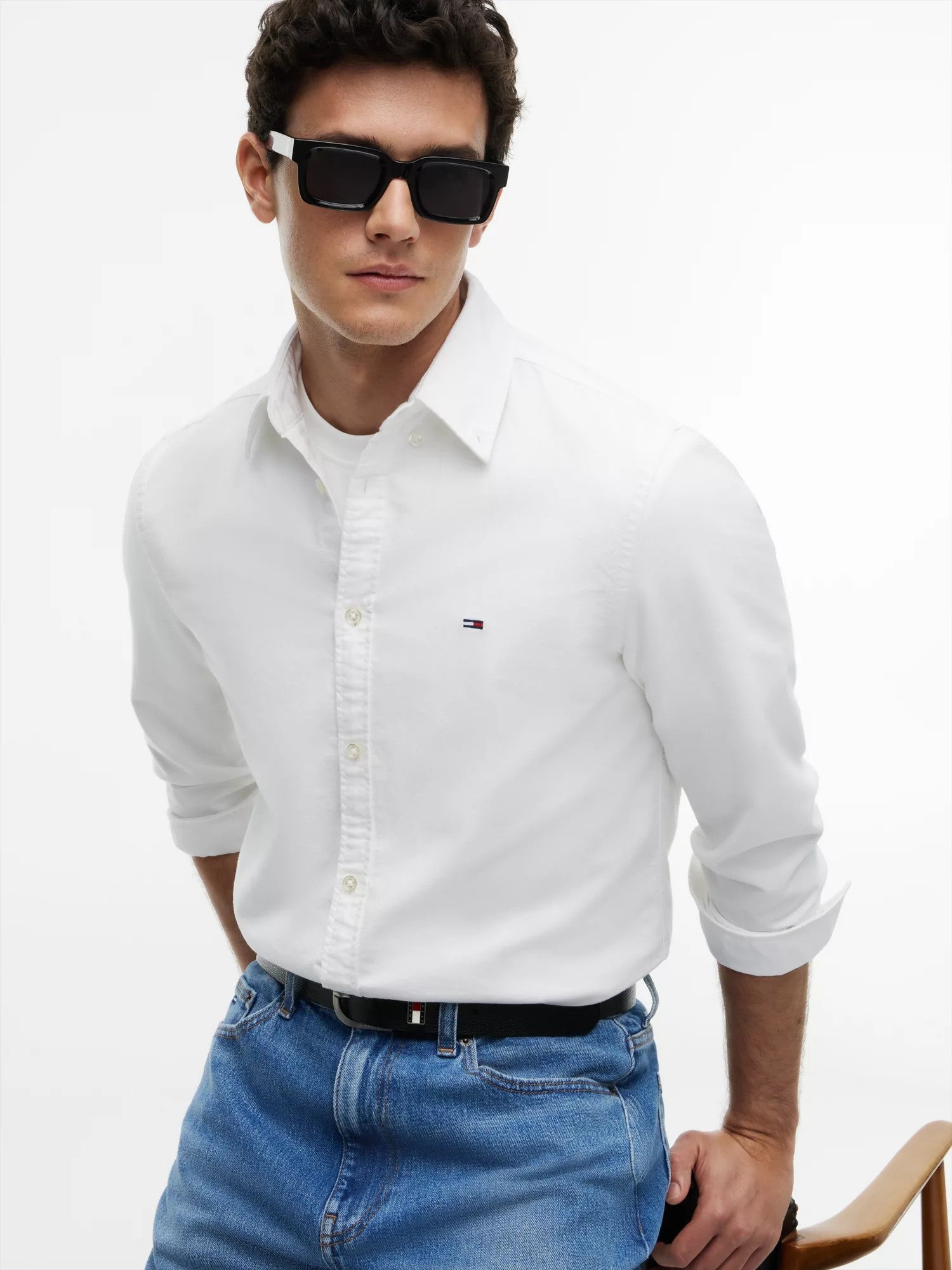Camicia Regular Oxford - Ecru