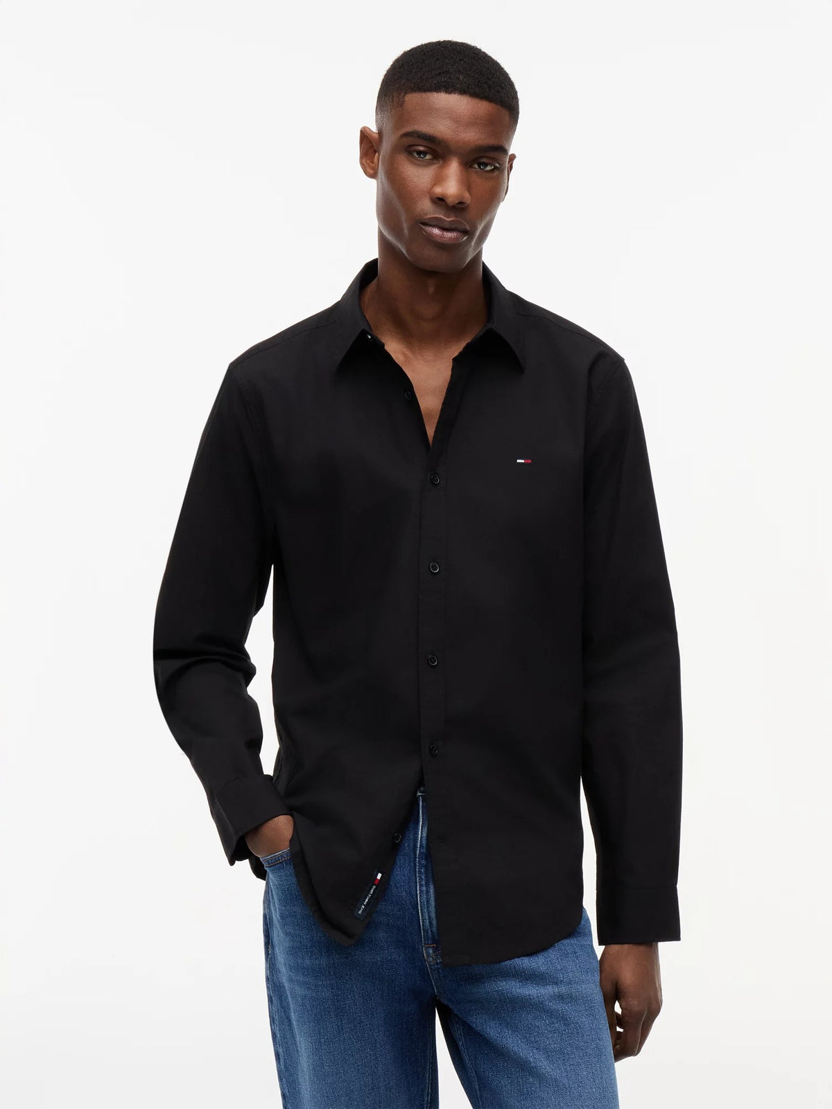Camicia Regular Poplin - Black