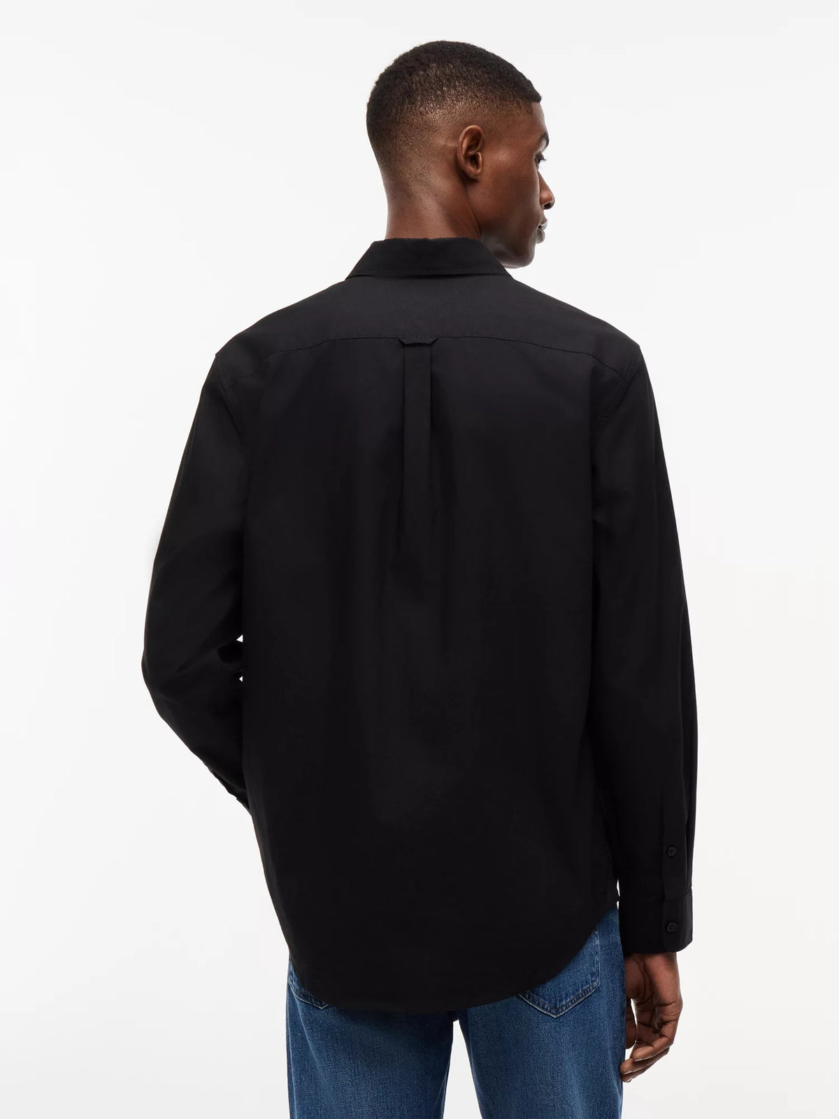 Camicia Regular Poplin - Black