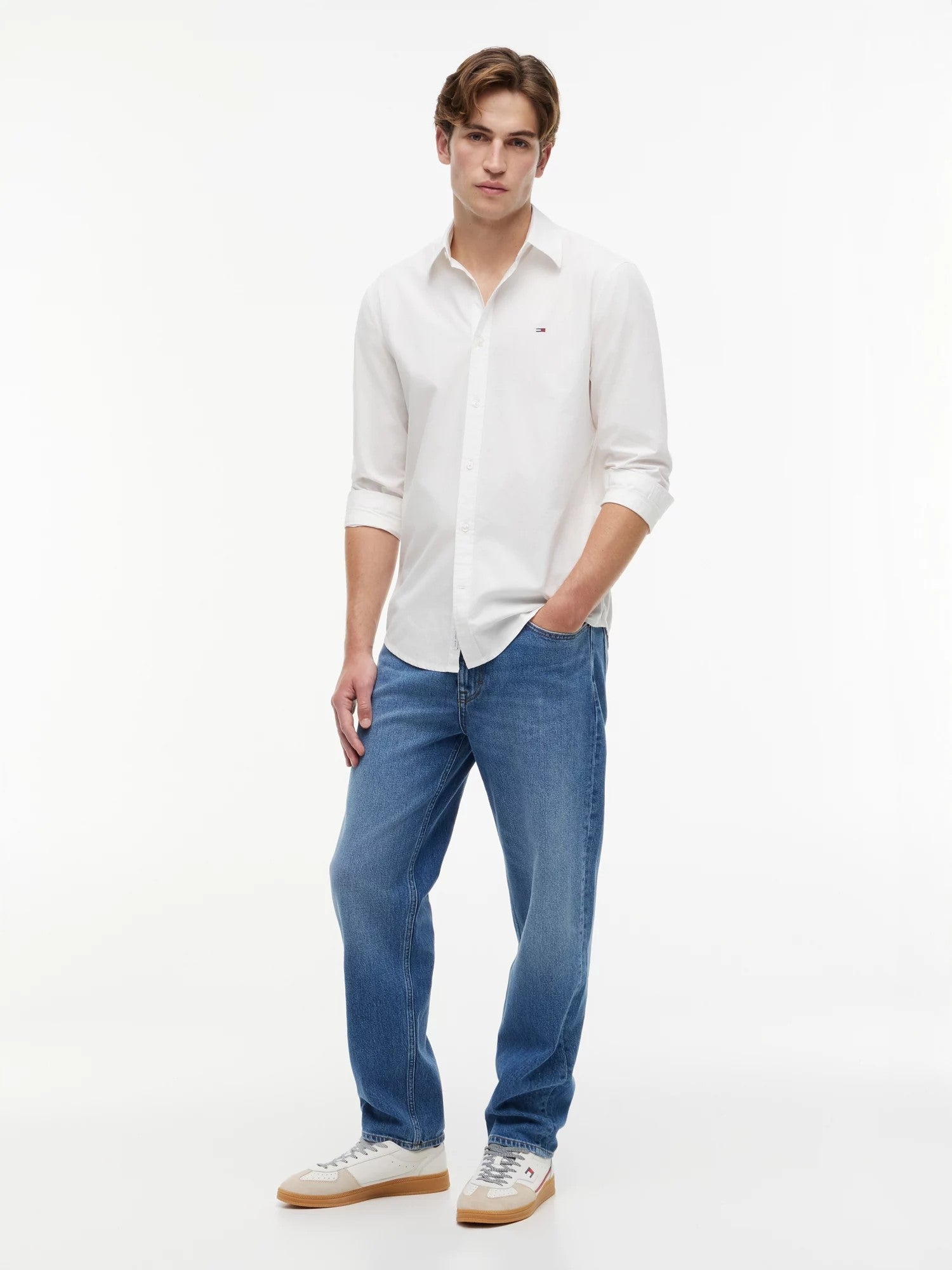 Camicia Regular Poplin - Ecru