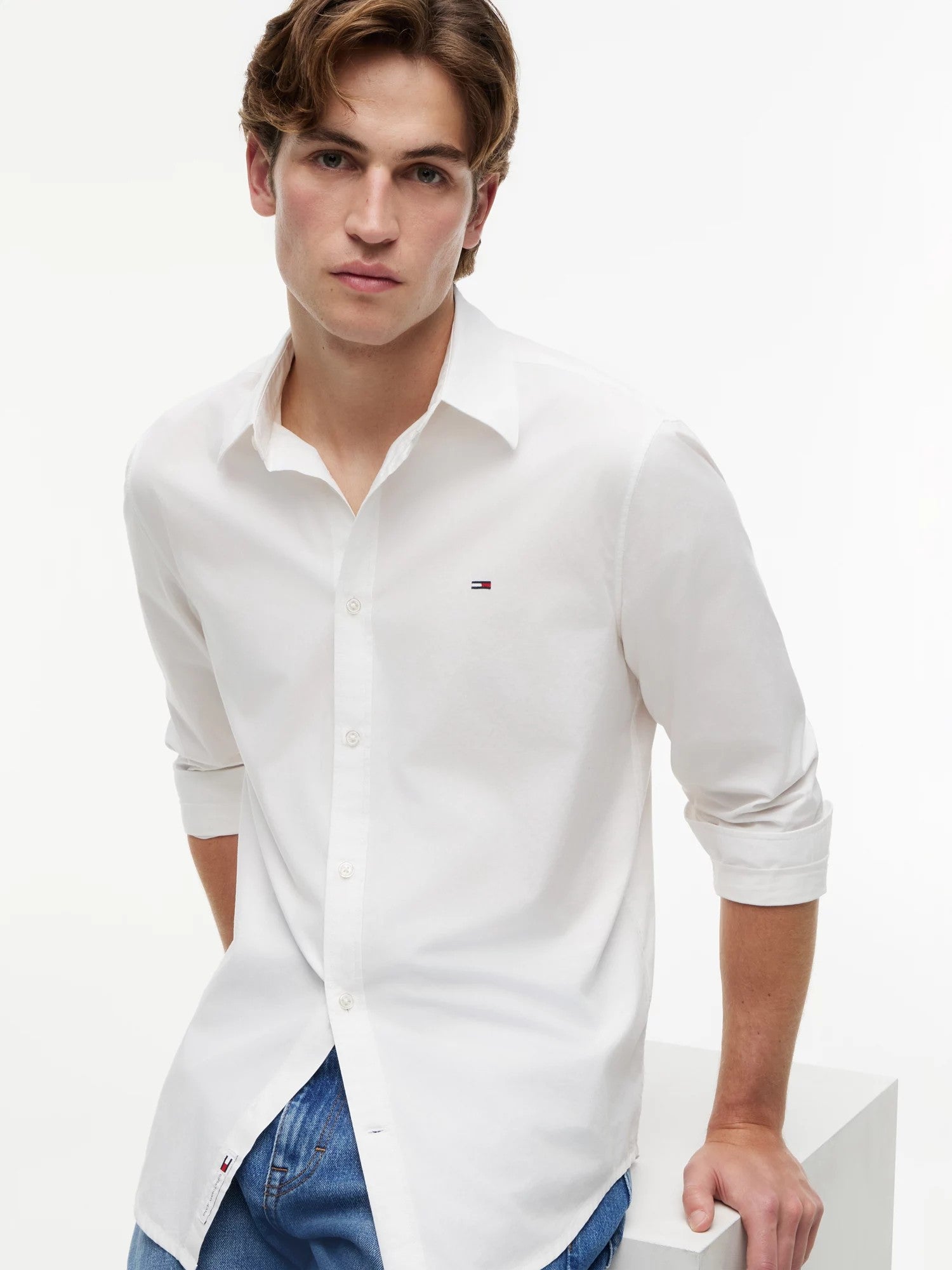 Camicia Regular Poplin - Ecru