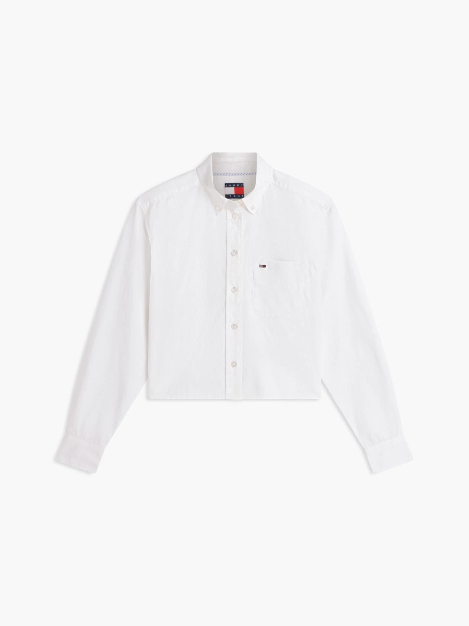 Camicia Striped Relaxed Crop - Ecru