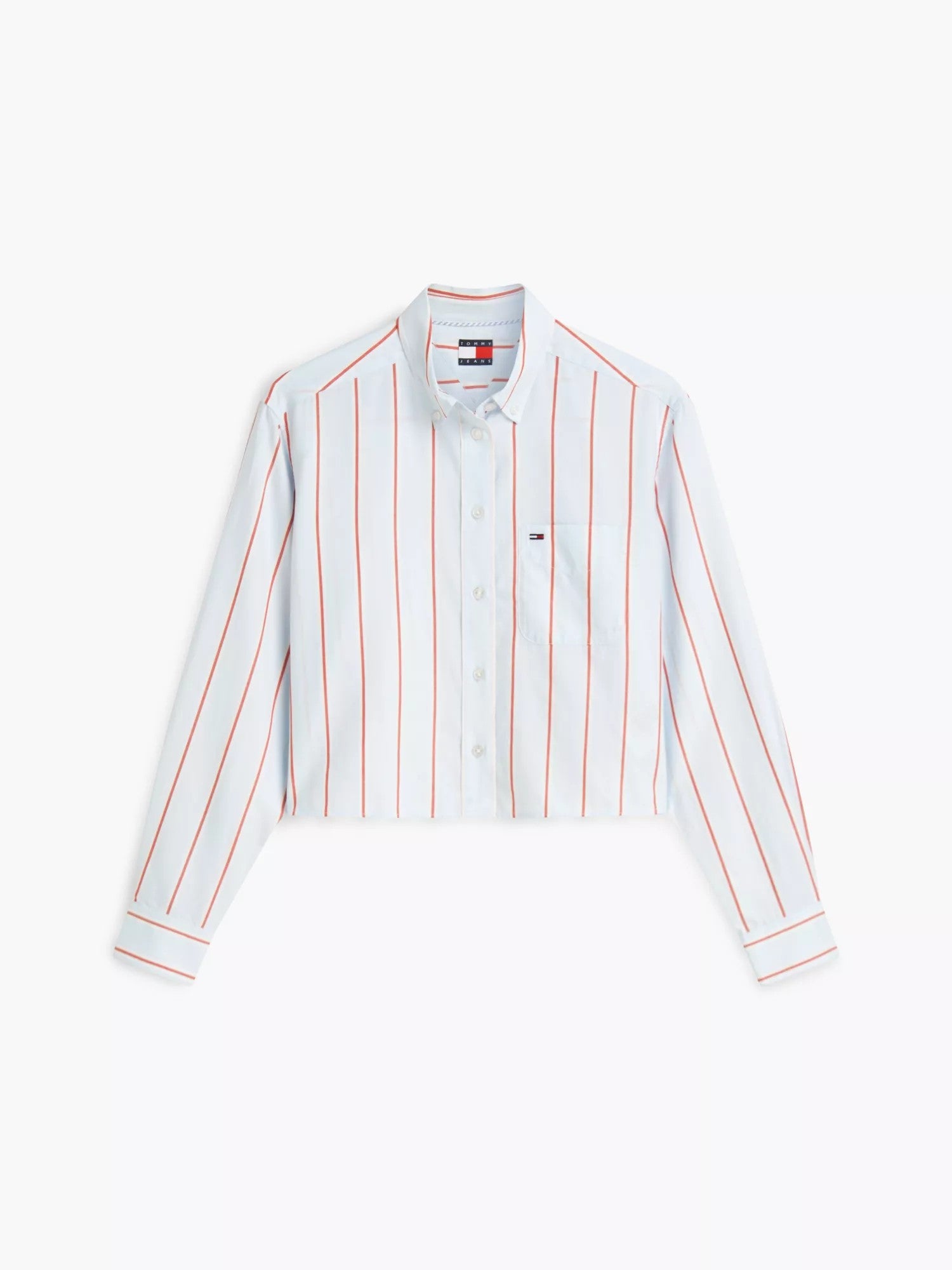 Camicia Striped Relaxed Crop - Kingly Blue / M